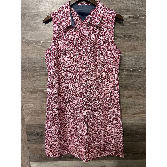 Tommy Hilfiger Dresses & Skirts - Tommy Hilfiger Dress sz 12 golf polo short cotton summer XL  red floral